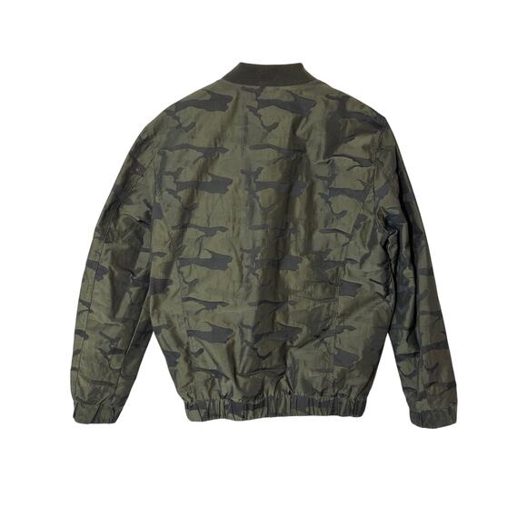 Blank NYC Camo Bomber Jacket Camouflage Military Utility Streetwear Green Sz M - Picture 7 of 11